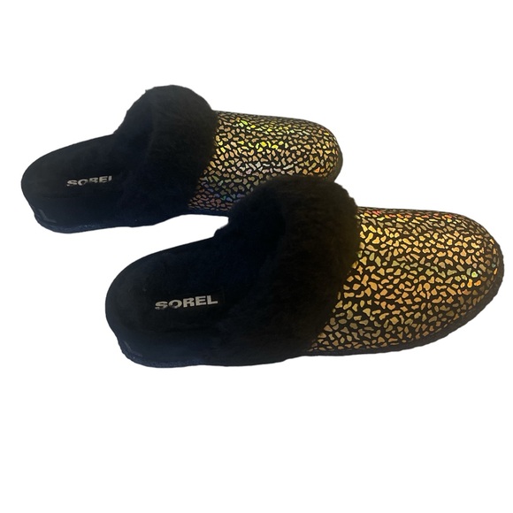 Sorel Youth Nakisha Slide 2 black, sea salt Size 4 - Picture 2 of 6